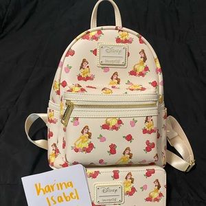 Loungefly Belle AOP Mini Backpack COH EXCLUSIVE